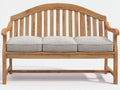 Panche da giardino - Legno-Tessuto - 172x66x101 cm - Marrone dorato-Beige chiaro - Design tradizionale