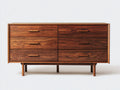 Cassettiera - Legno - 155 x 45 x 88 cm - Marrone - Stile moderno