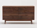 Cassettiera - Legno - 160 x 45 x 85 cm - Marrone scuro - Stile contemporaneo