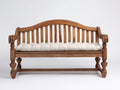 Panche da giardino - Legno-Tessuto - 150x62x94 cm - Marrone caldo-Beige - Stile tradizionale