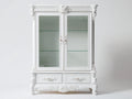 Vetrina - Legno-Vetro-Metallo - 118 x 48 x 196 cm - Bianco - Stile classico