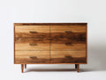 Cassettiera - Legno - 150 x 45 x 90 cm - Marrone chiaro-Marrone scuro - Stile naturale