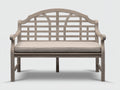 Panche da giardino - Legno-Tessuto - 132x60x94 cm - Grigio tortora-Beige - Design a griglia