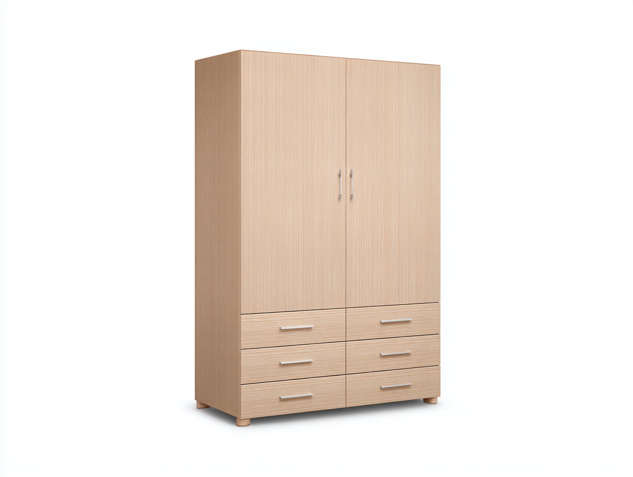 Armadio - Pannelli in legno - 120 x 50 x 190 cm - beige - stile moderno